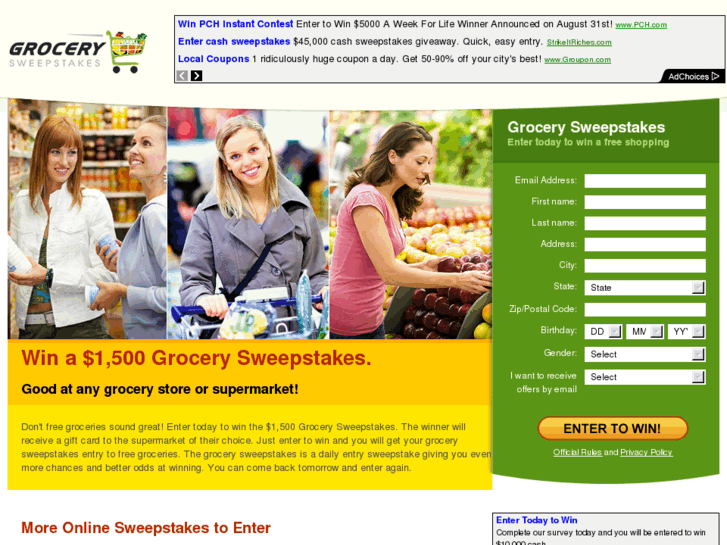 www.grocery-sweepstakes.com