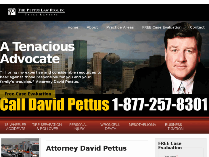 www.pettus18wheelerattorney.com