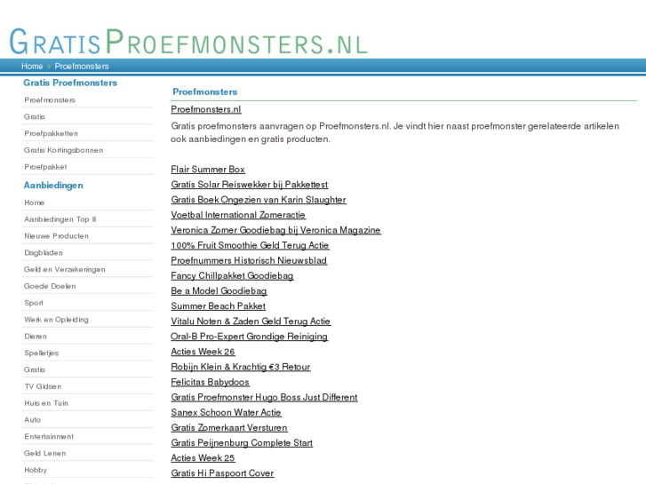 www.gratisproefmonsters.nl