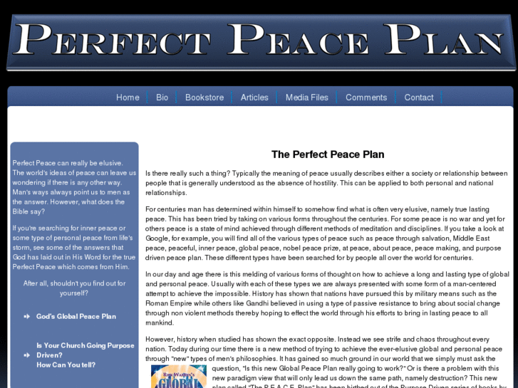 www.perfectpeaceplan.com