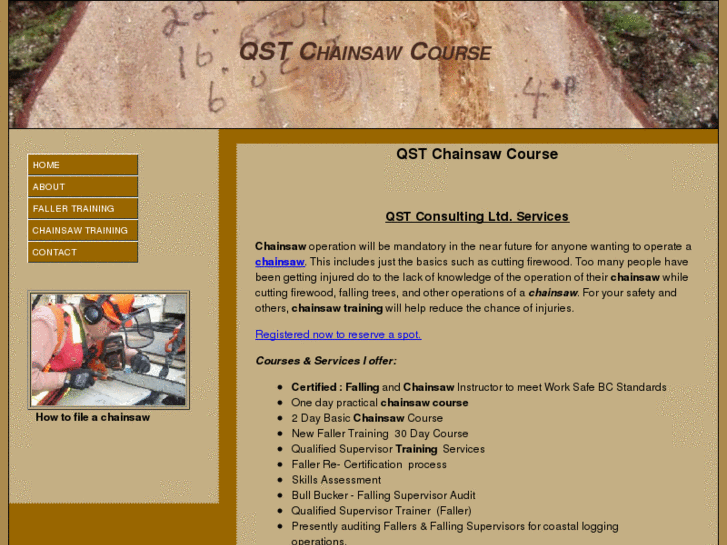 www.qstchainsawcourse.com