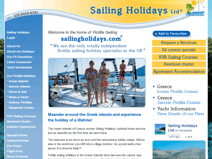 www.sailingholidays.com