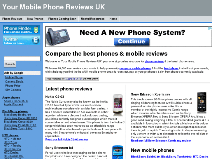 www.yourmobilephonereviews.co.uk