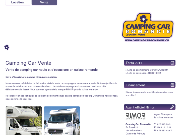 www.campingcarvente.ch