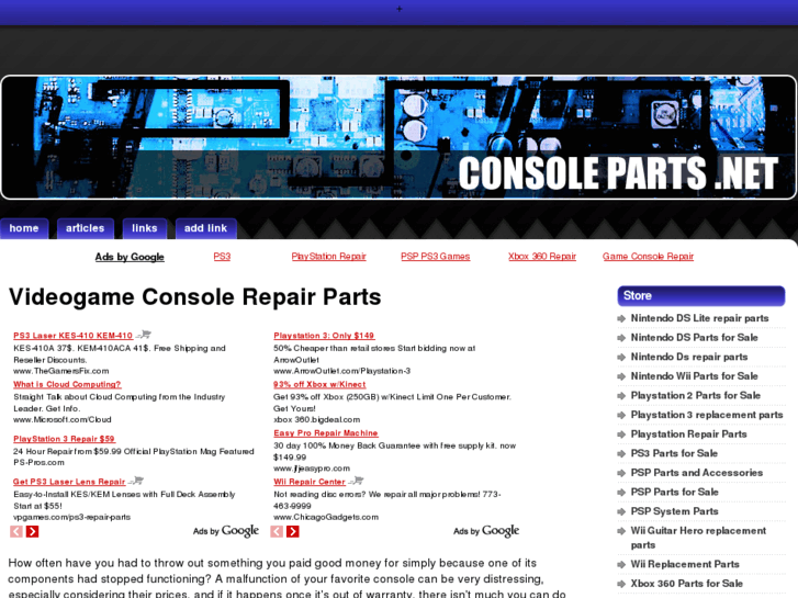 www.console-parts.net