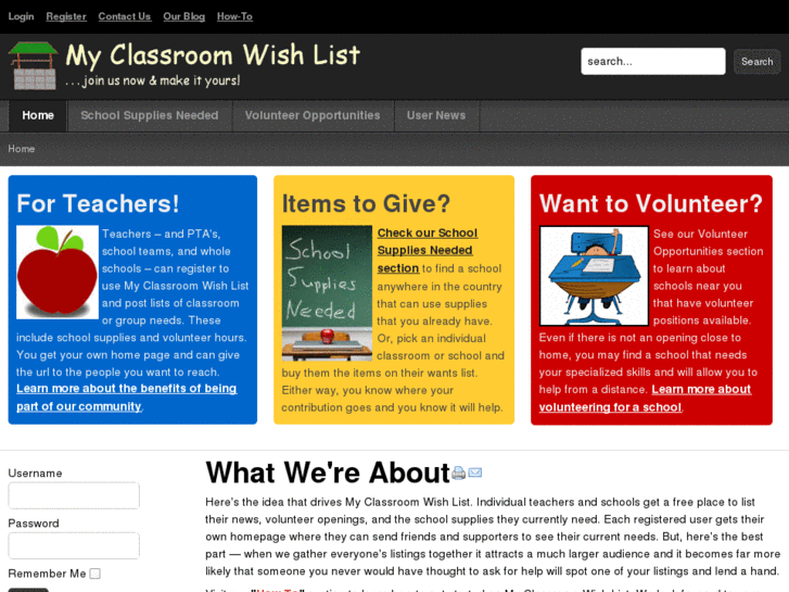 www.myclassroomwishlist.com