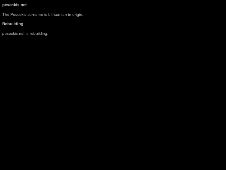 www.peseckis.net