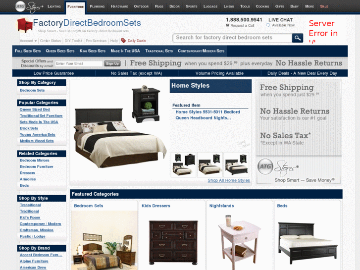 www.factorydirectbedroomsets.com