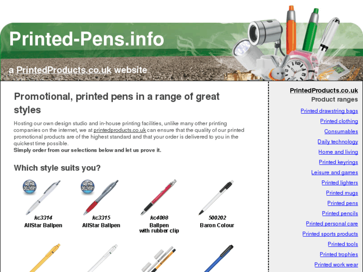 www.printed-pens.info