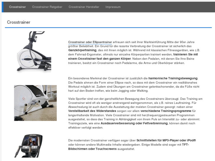 www.crosstrainer.info