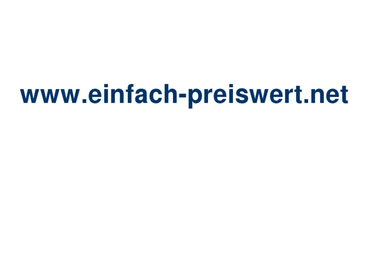 www.einfach-preiswert.net