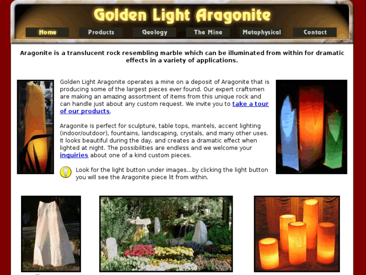 www.goldenlightaragonite.com