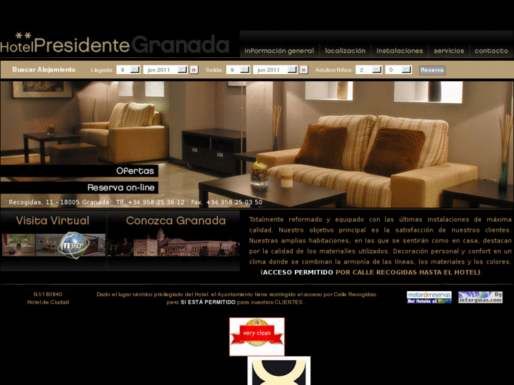 www.hotelpresidentegranada.es