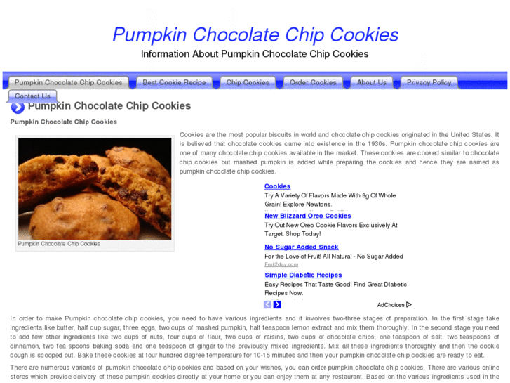 www.pumpkinchocolatechipcookies.org