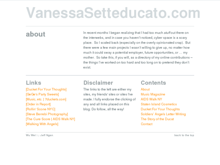 www.vanessasetteducato.com