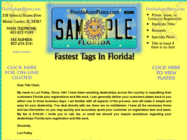 www.floridaautoplates.com