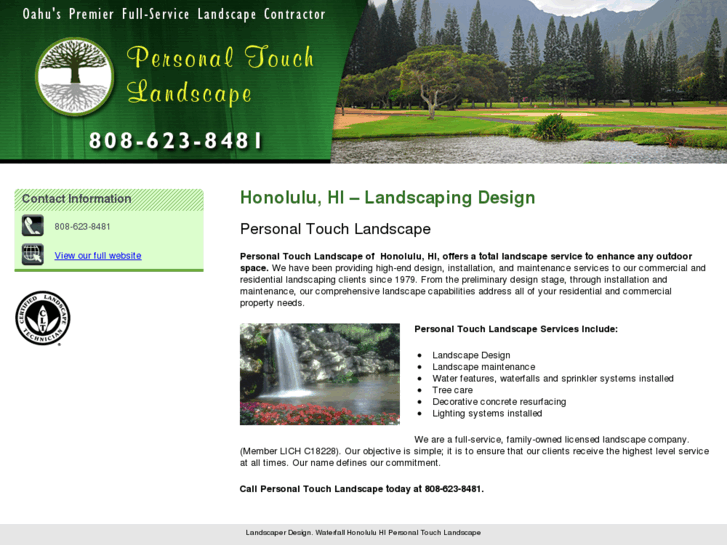 www.personaltouchlandscapewaterfalls.com