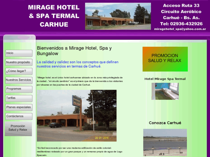 www.hotelmiragecarhue.com.ar