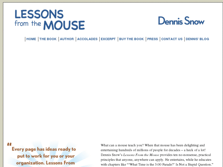 www.lessonsfromthemouse.com