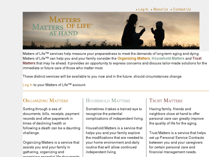 www.mattersoflife.com