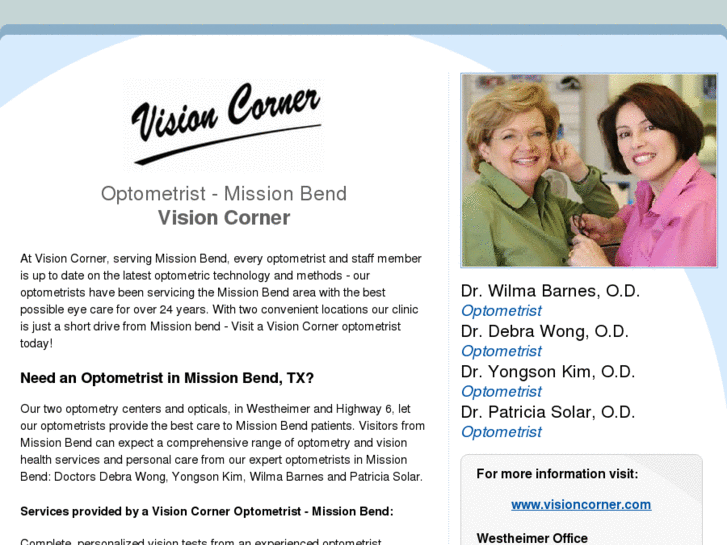 www.optometristmissionbend.com