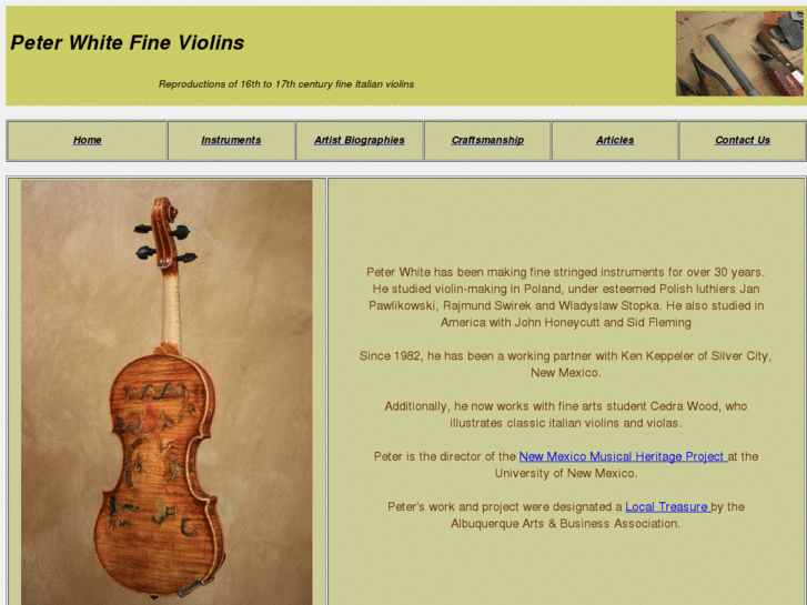 www.peterwhiteviolins.com