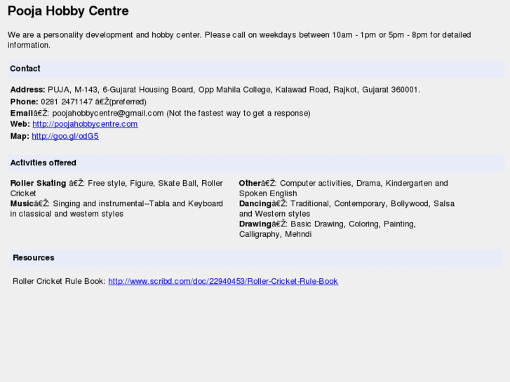 www.poojahobbycentre.com