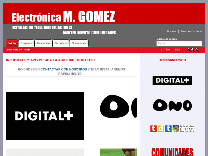 www.electronicamgomez.es