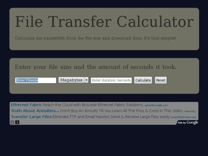 www.filetransfercalculator.com