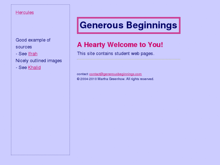 www.generousbeginnings.com