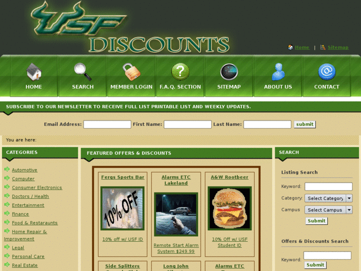 www.usfstudentdiscounts.com