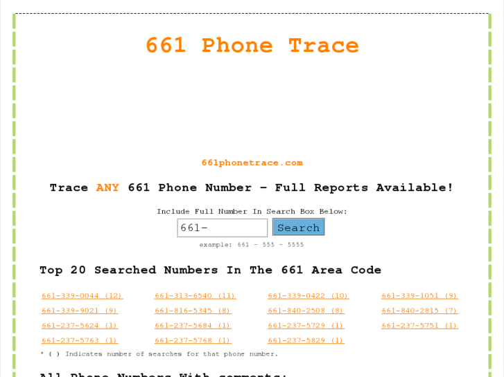 www.661phonetrace.com