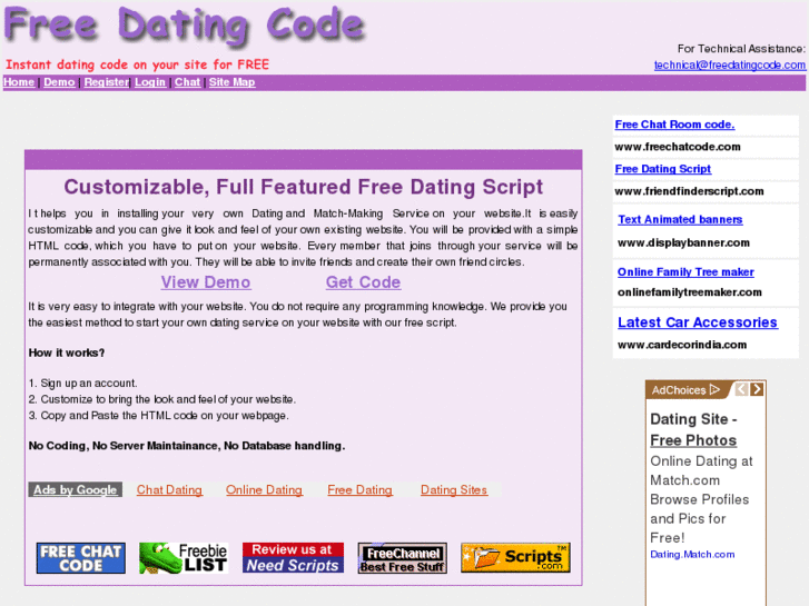 www.freedatingcode.com