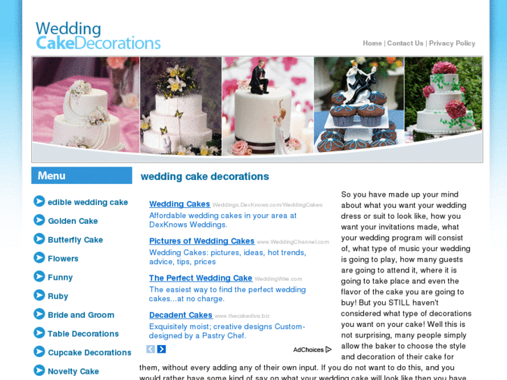 www.weddingcakedecorations.org