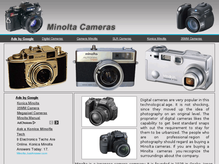 www.minoltacameras.net