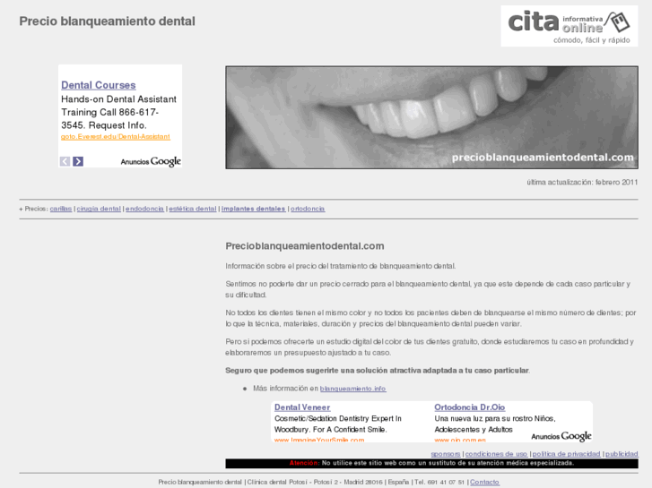 www.precioblanqueamientodental.com