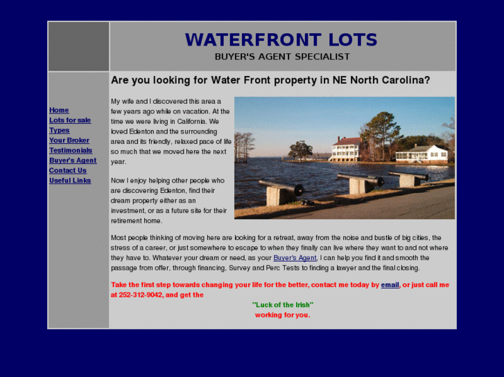 www.waterfront-lots-nc.com