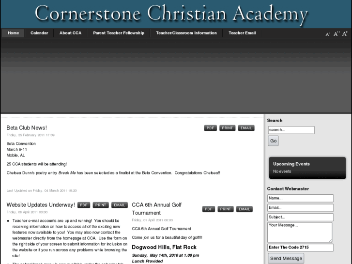 www.cornerstone-christian-academy.net