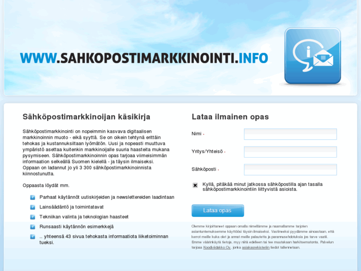 www.sahkopostimarkkinointi.info