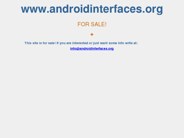www.androidinterfaces.org