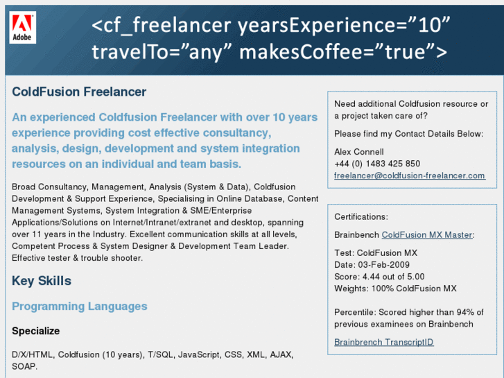 www.coldfusion-freelancer.com