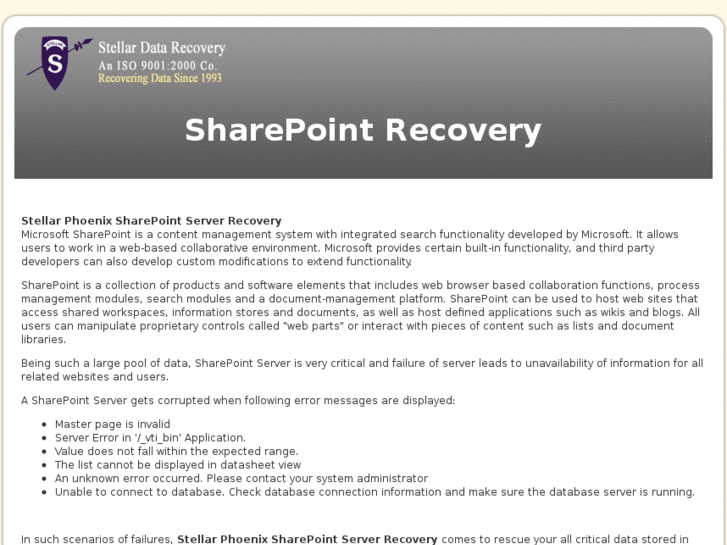 www.sharepoint-recovery.net