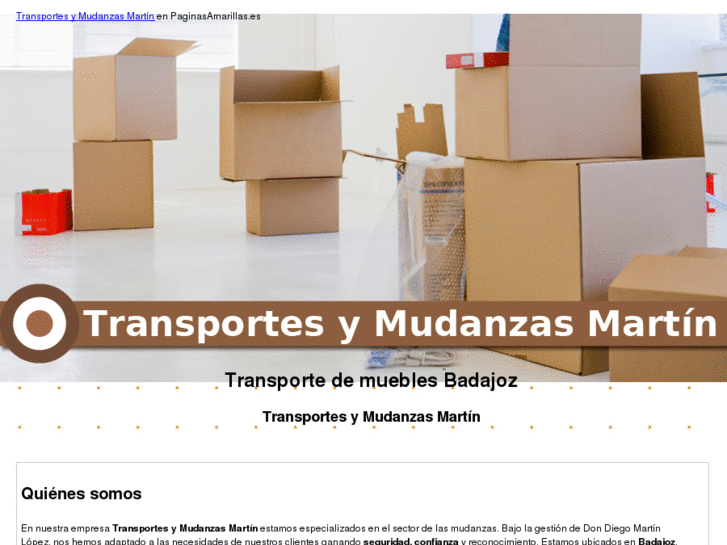 www.transportesymudanzasmartin.es