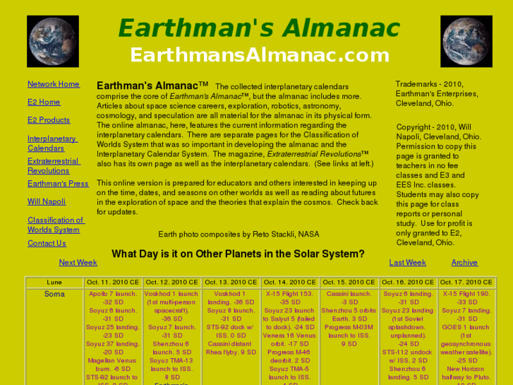 www.earthmansalmanac.com