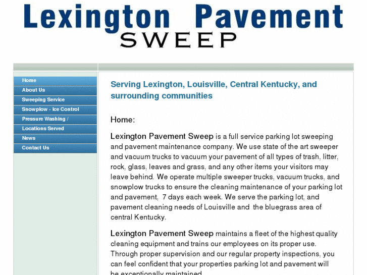www.lexingtonpavementsweep.com