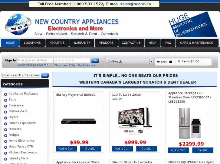 www.newcountryappliances.com