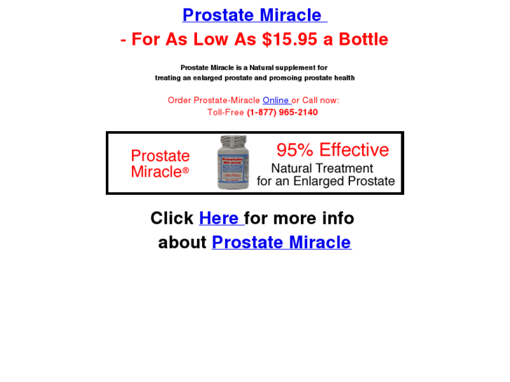 www.prostatemiracle.com