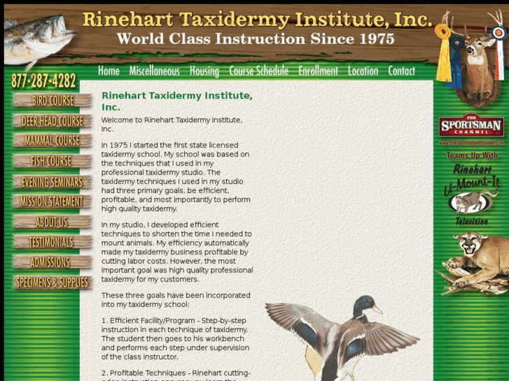 www.thetaxidermyschool.com