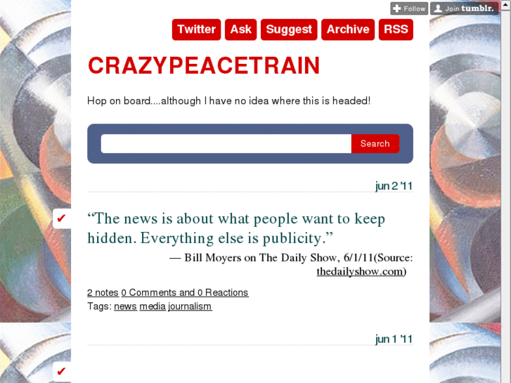 www.crazypeacetrain.com