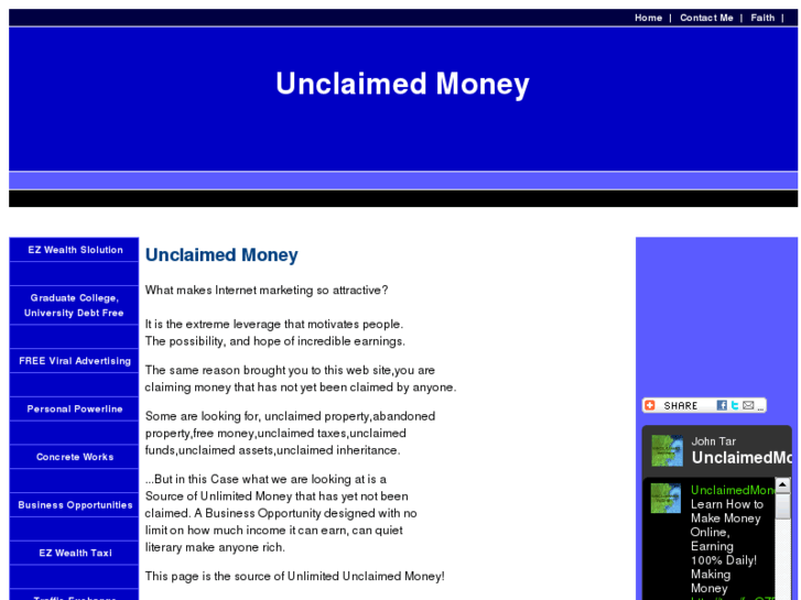 www.unclaimedmoney.ws